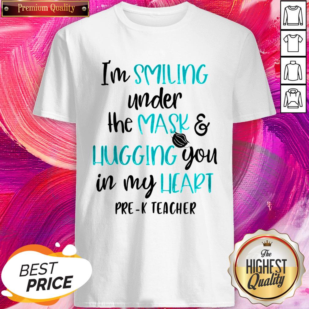 I’m Smiling Under The Mask And Liugging You In My Heart Second Grade Teacher Shirt