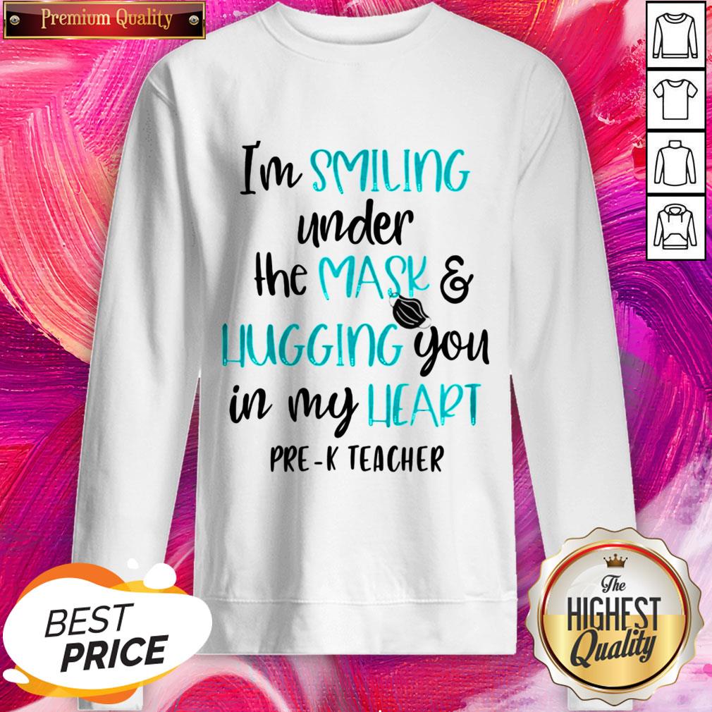 I’m Smiling Under The Mask And Liugging You In My Heart Second Grade Teacher Shirt - Image 2