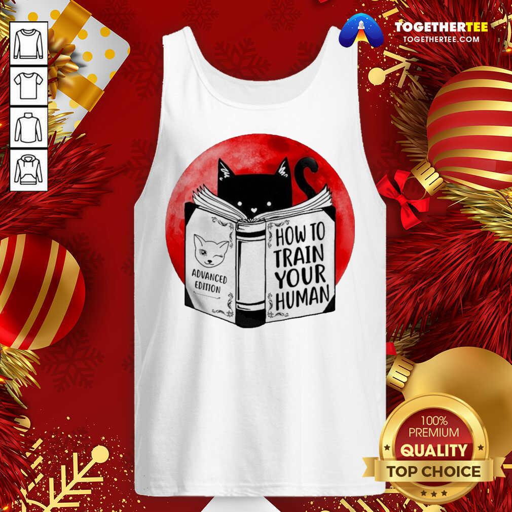 Original Black Cat How To Train Your Human Shirt - Image 3