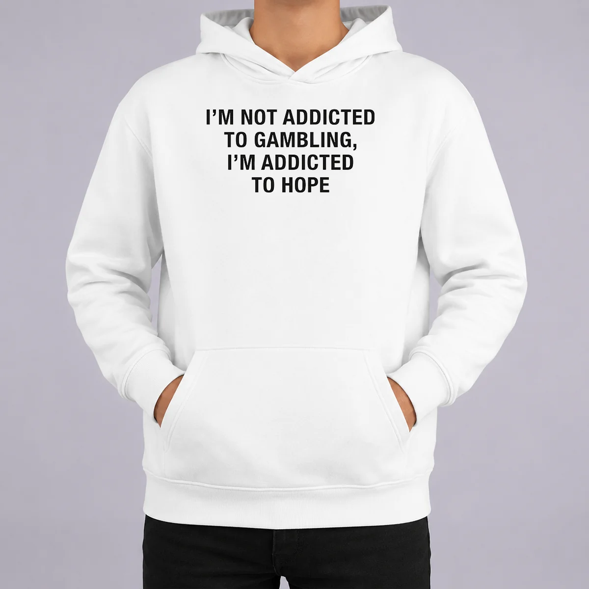 Premium Im Not Addicted To Gambling Im Addicted To Hope Back Print Shirt - Image 5