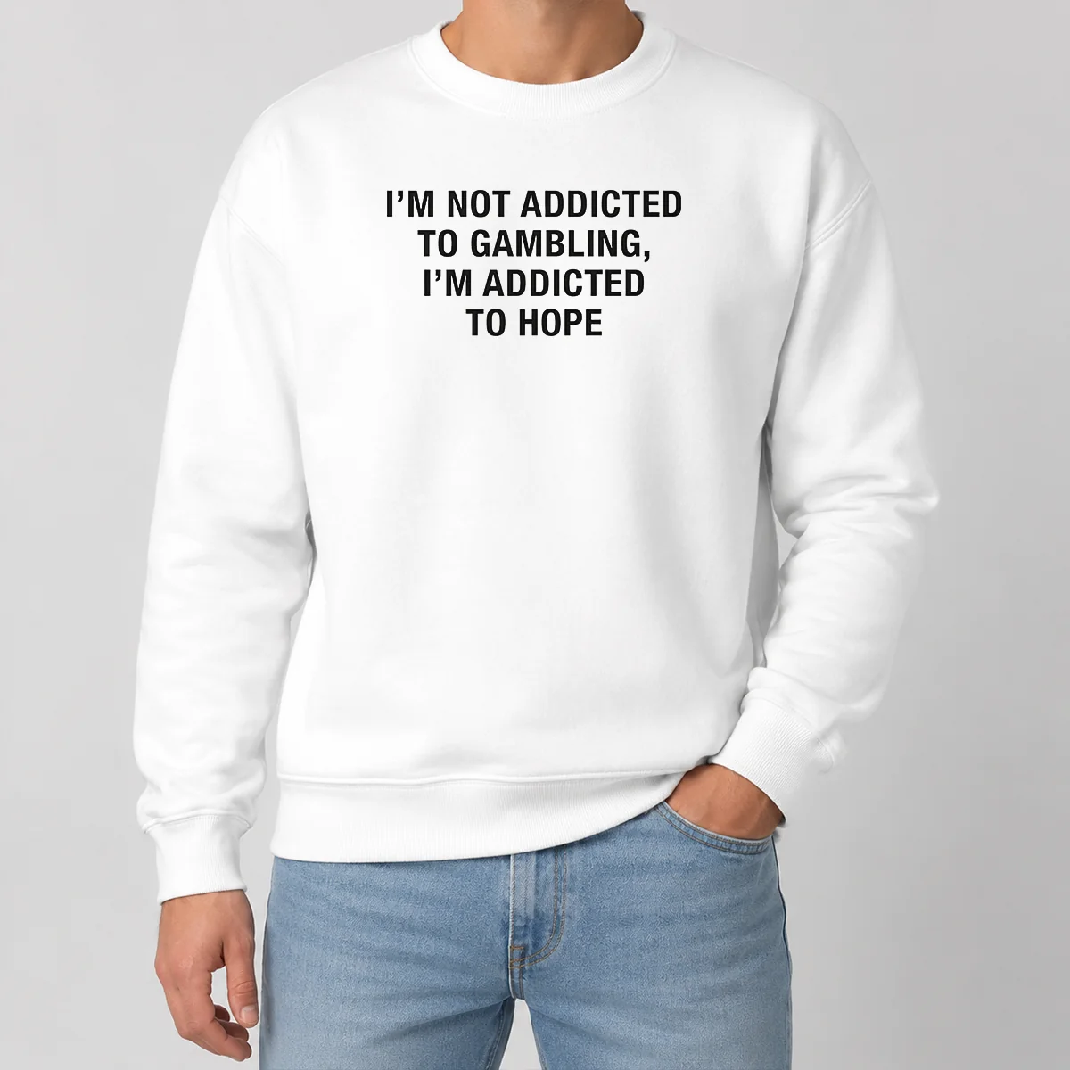 Premium Im Not Addicted To Gambling Im Addicted To Hope Back Print Shirt - Image 7