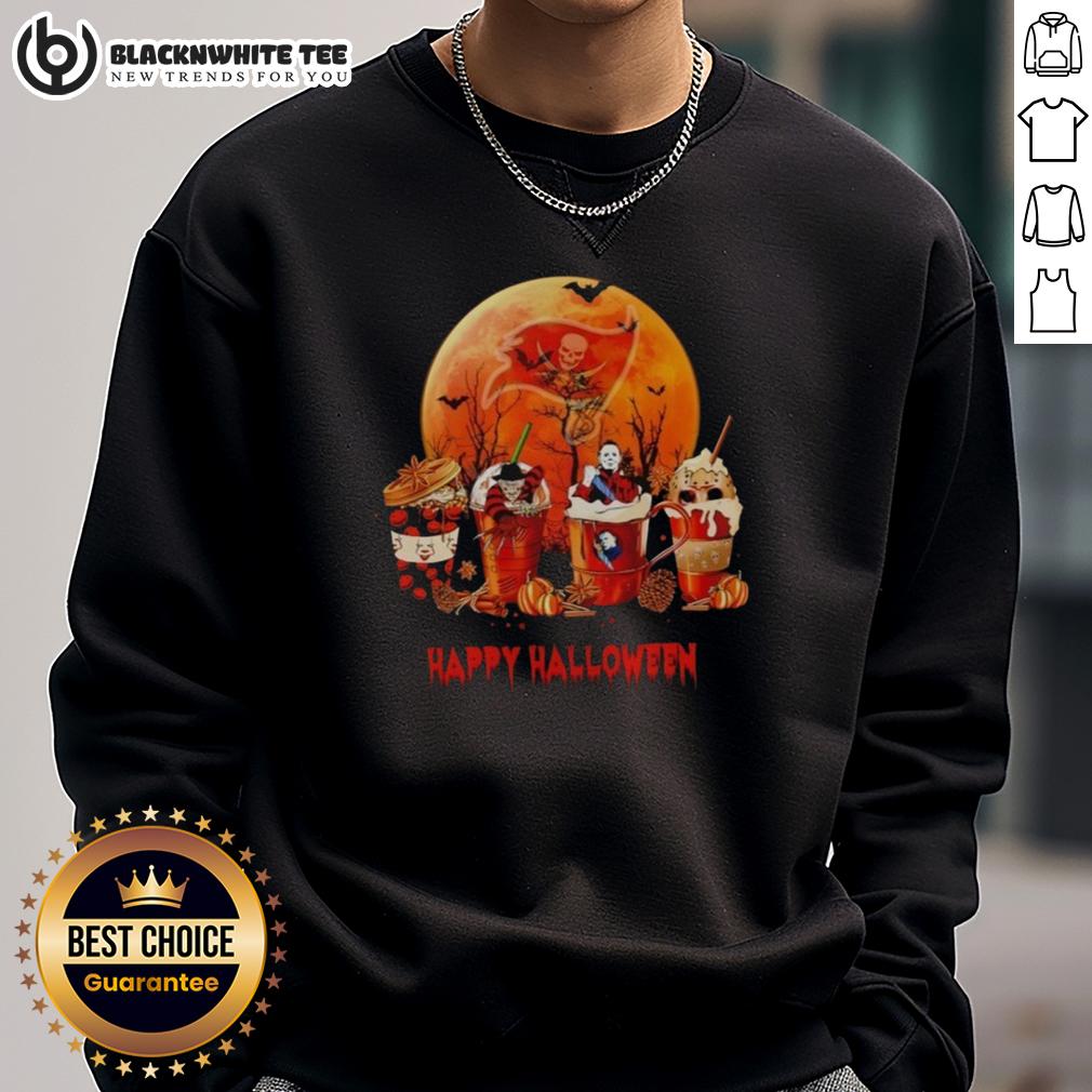 Happy Tampa Bay Buccaneers Happy Halloween Coffee T-Shirt - Image 5
