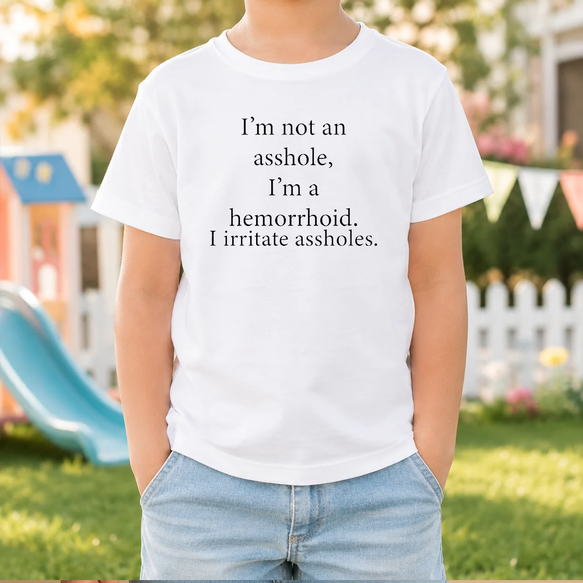 Awesome I'M Not An Asshole I'M A Hemorrhoid I Irritate Assholes Shirt - Image 8