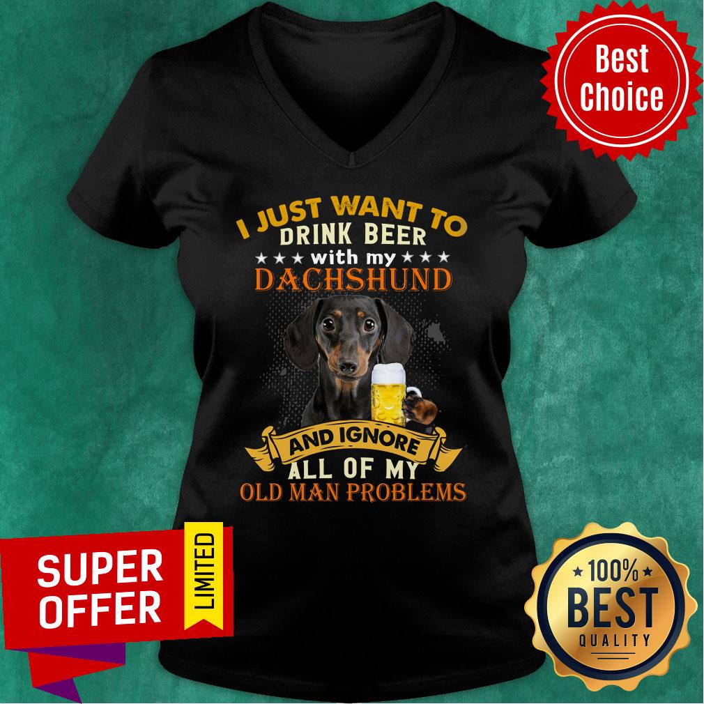 Drink Beer With My Dachshund And Ignore Dog Lover Shirt - Image 2