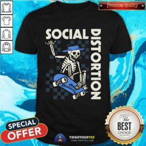 Social Distortion Skateboard Skeleton T-shirt