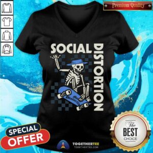 Alternative view of Social Distortion Skateboard Skeleton T-shirt