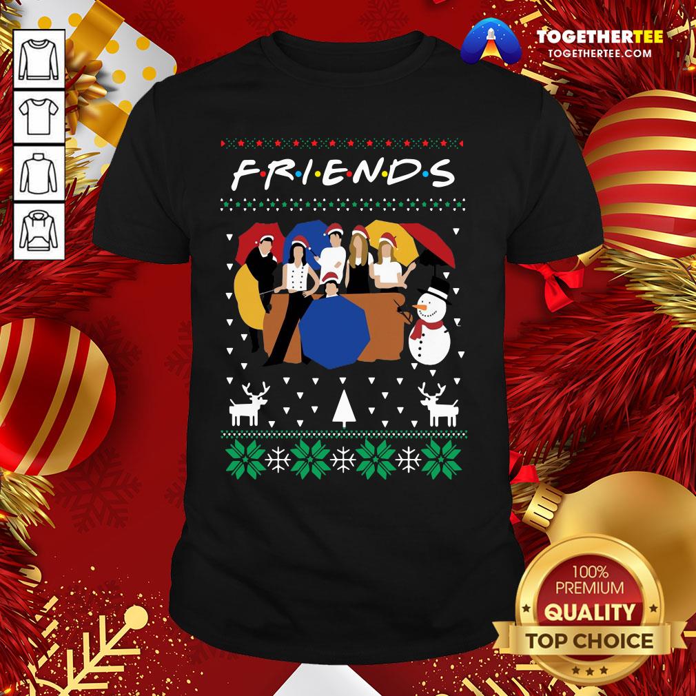 Perfect Friends And Snowman Christmas Ugly Shirt