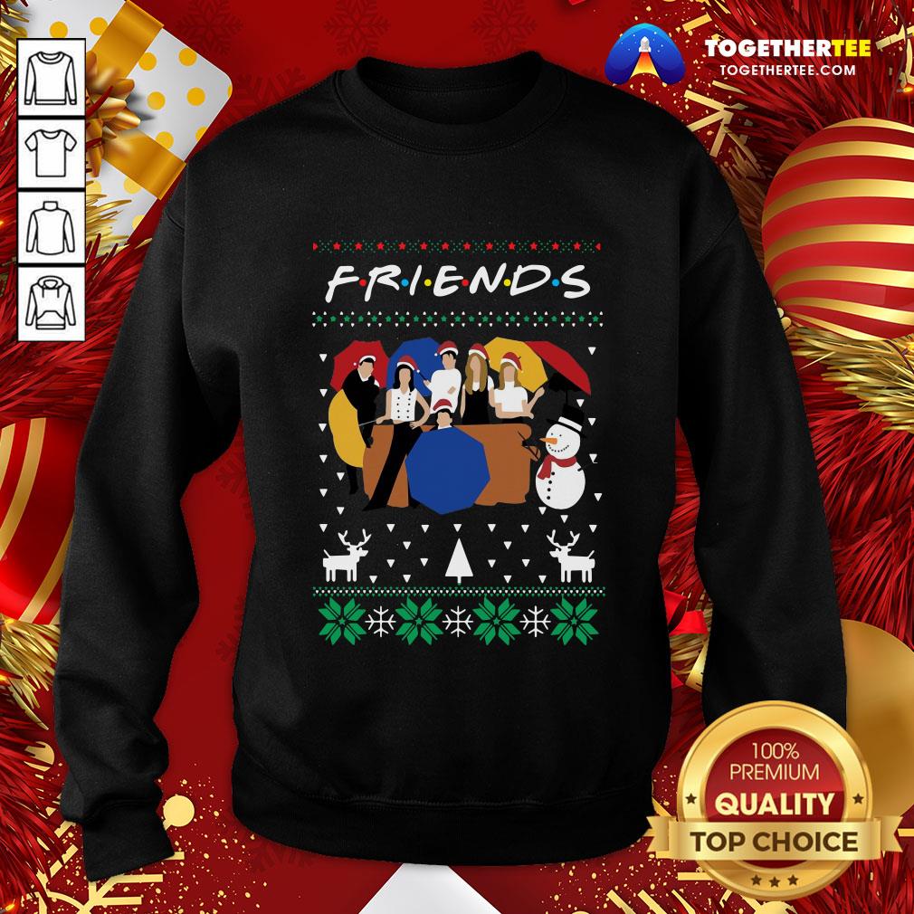 Perfect Friends And Snowman Christmas Ugly Shirt - Image 4