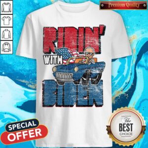 Nice Ridin With Biden Driver Car American Flag Shirt