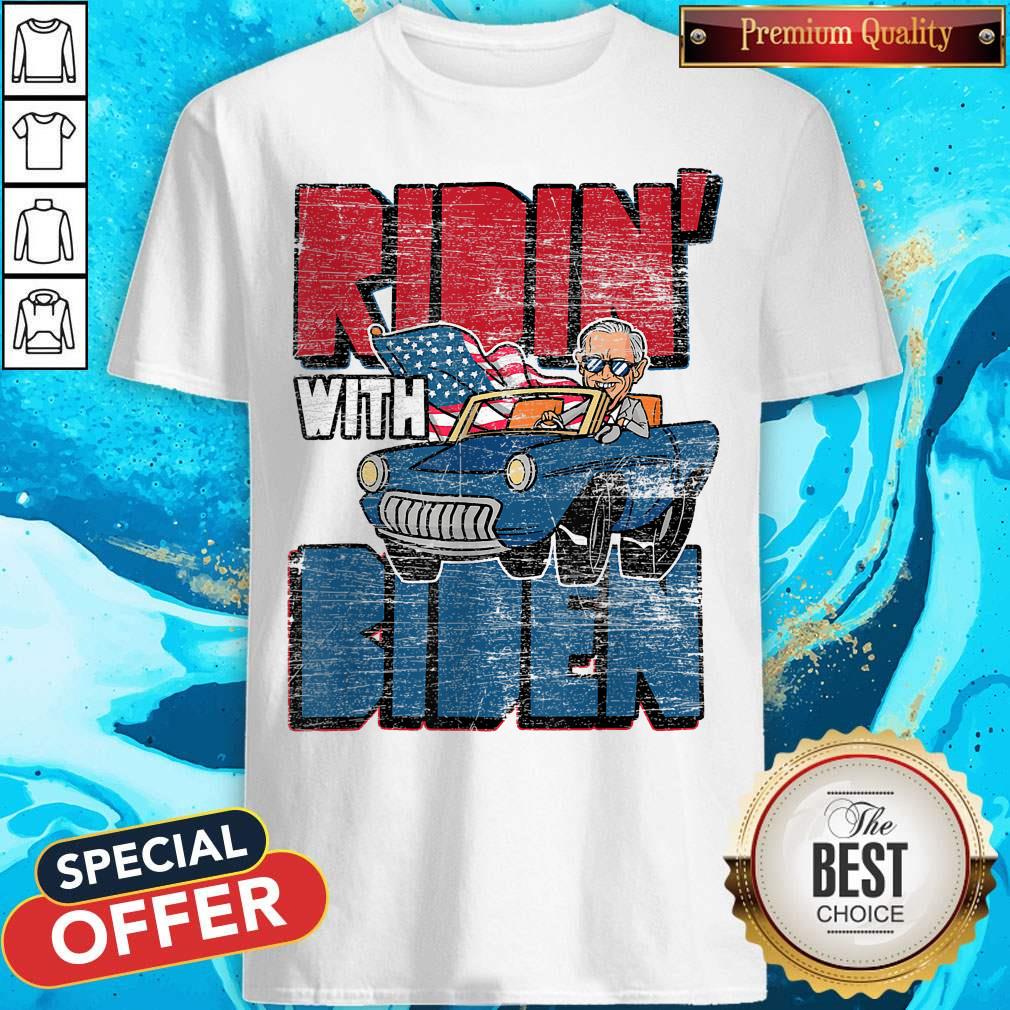 Nice Ridin With Biden Driver Car American Flag Shirt