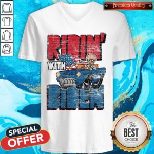 Alternative view of Nice Ridin With Biden Driver Car American Flag Shirt