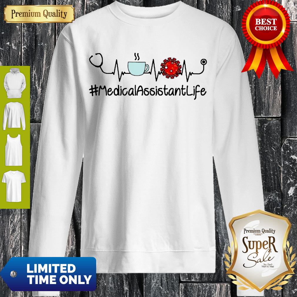 Top Heartbeat Coffee And Coronavirus MedicalAssistantLife Shirt - Image 5