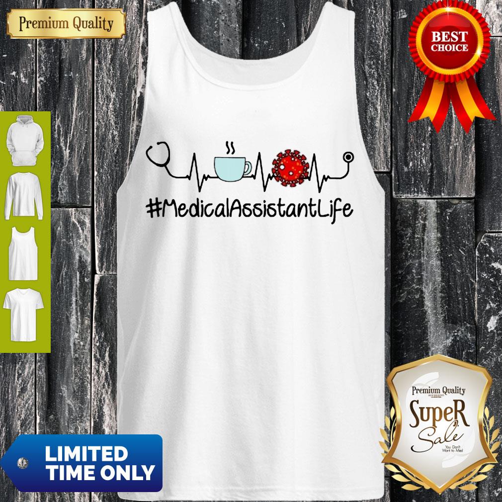 Top Heartbeat Coffee And Coronavirus MedicalAssistantLife Shirt - Image 4
