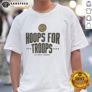 Top Hoops For Troops Atlanta Hawks Basketball T-Shirt