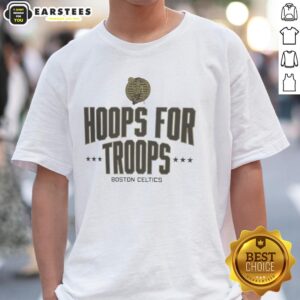 Top Hoops For Troops Boston Celtics Basketball T-Shirt