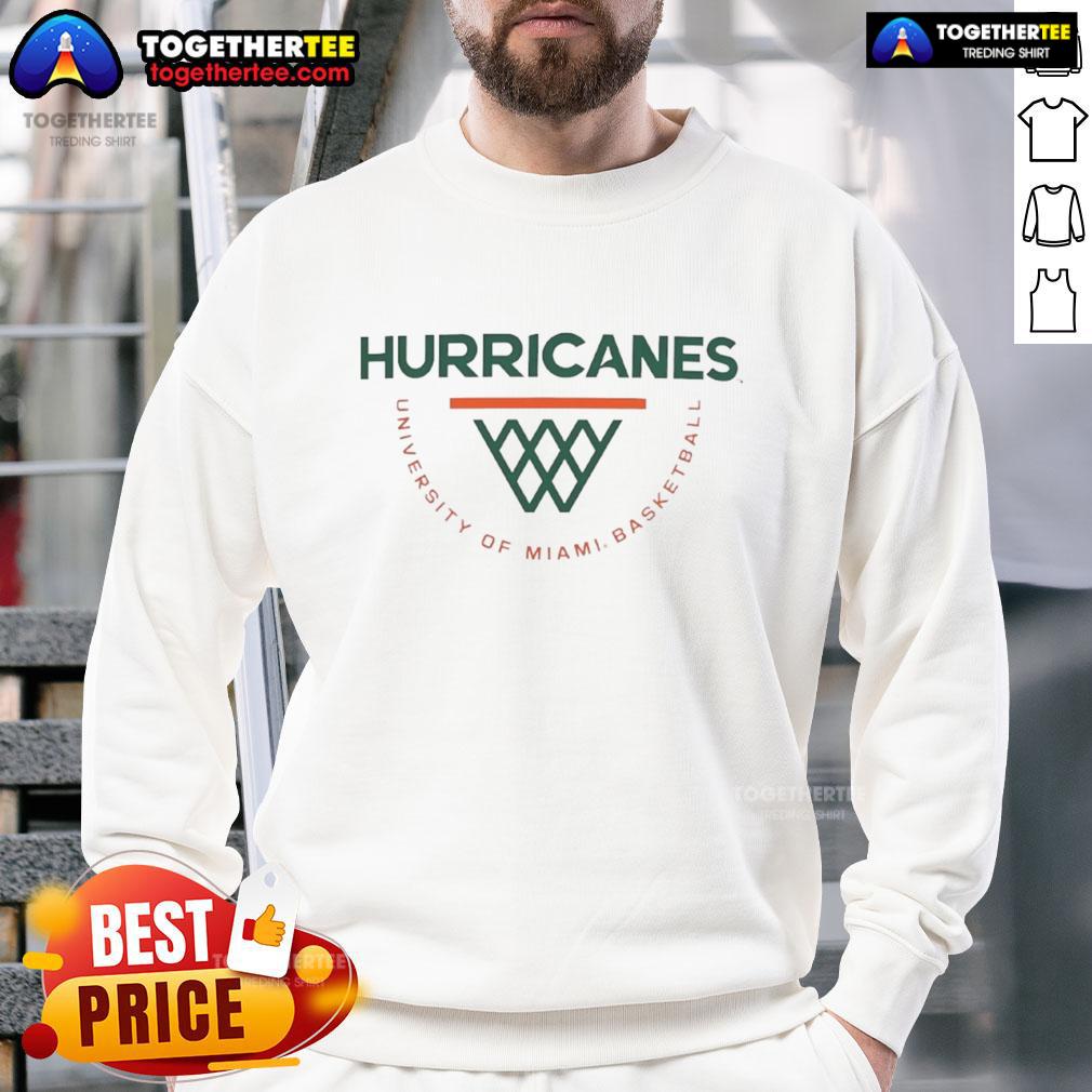 Top Miami Hurricanes Basketball Logo T-Shirt - Image 5