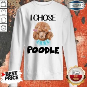 Alternative view of Awesome I Chose Poodle Classic Dog Shirt