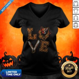 Alternative view of Awesome Love Jason Voorhees Cat Halloween Shirt