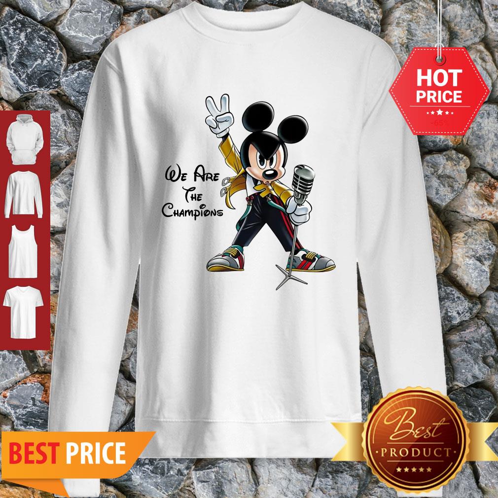 We Are The Champions Queen Mickey Freddie Mercury Shirt - Image 4