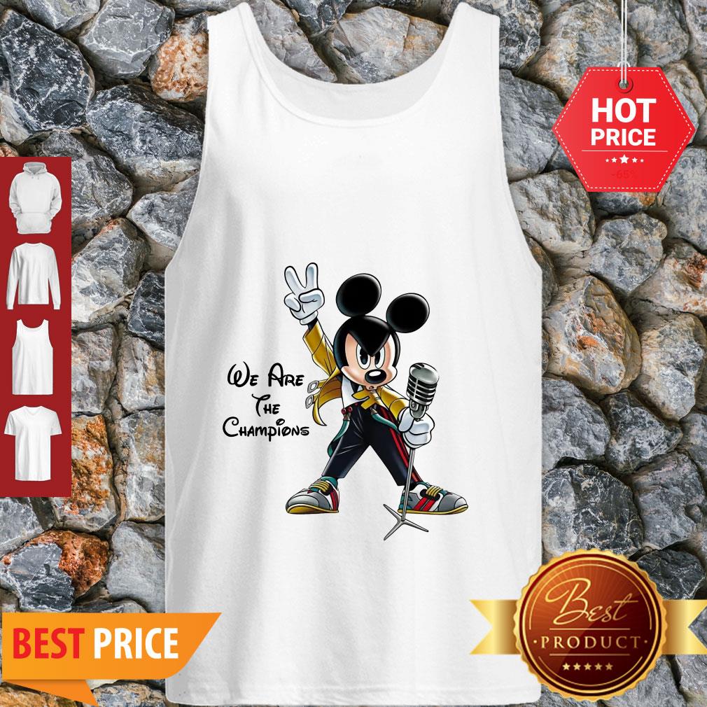 We Are The Champions Queen Mickey Freddie Mercury Shirt - Image 3