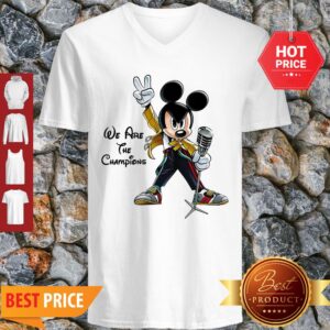 Alternative view of We Are The Champions Queen Mickey Freddie Mercury Shirt