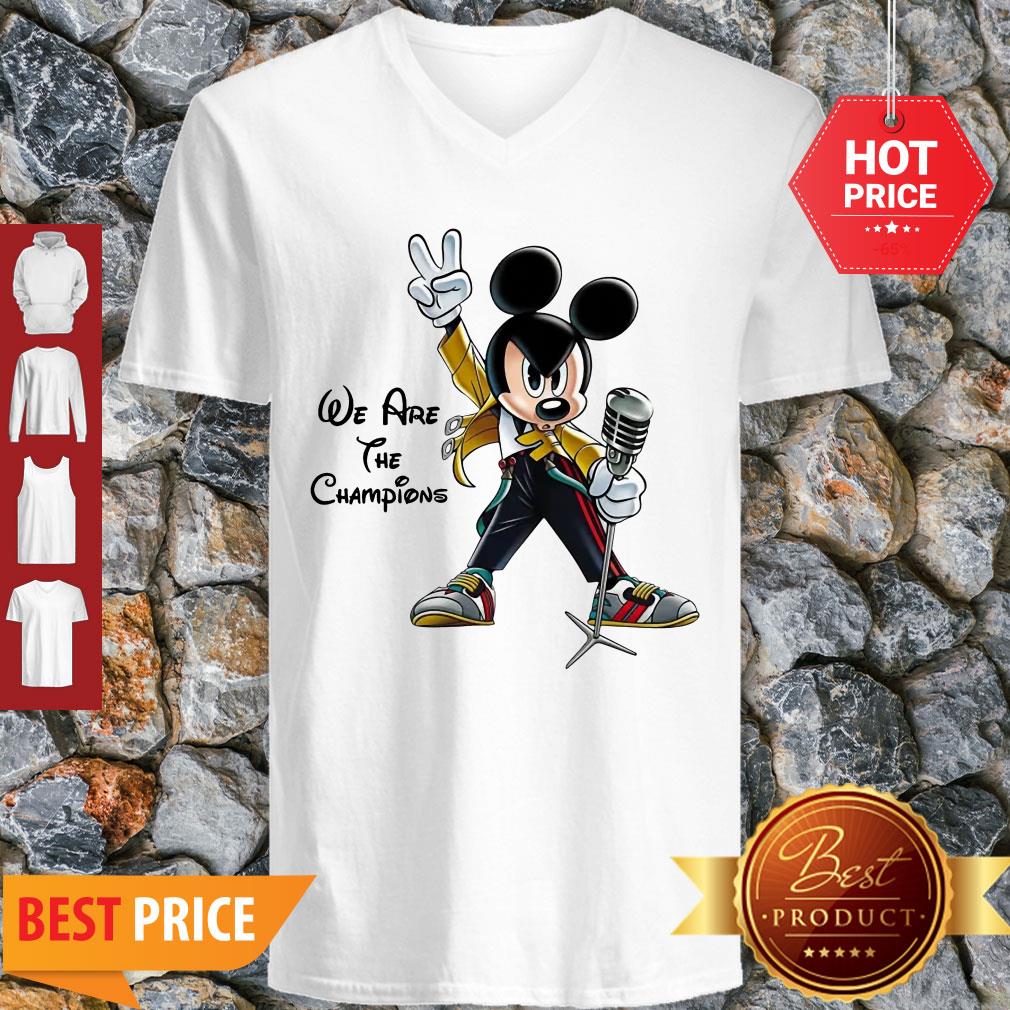 We Are The Champions Queen Mickey Freddie Mercury Shirt - Image 2