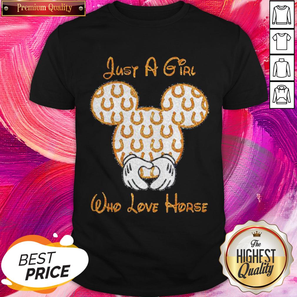 Attractive Mickey Mouse Just A Girl Who Love Horse Shirt