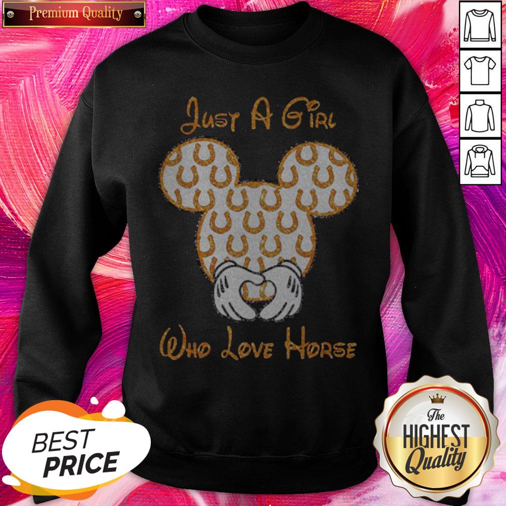Attractive Mickey Mouse Just A Girl Who Love Horse Shirt - Image 4