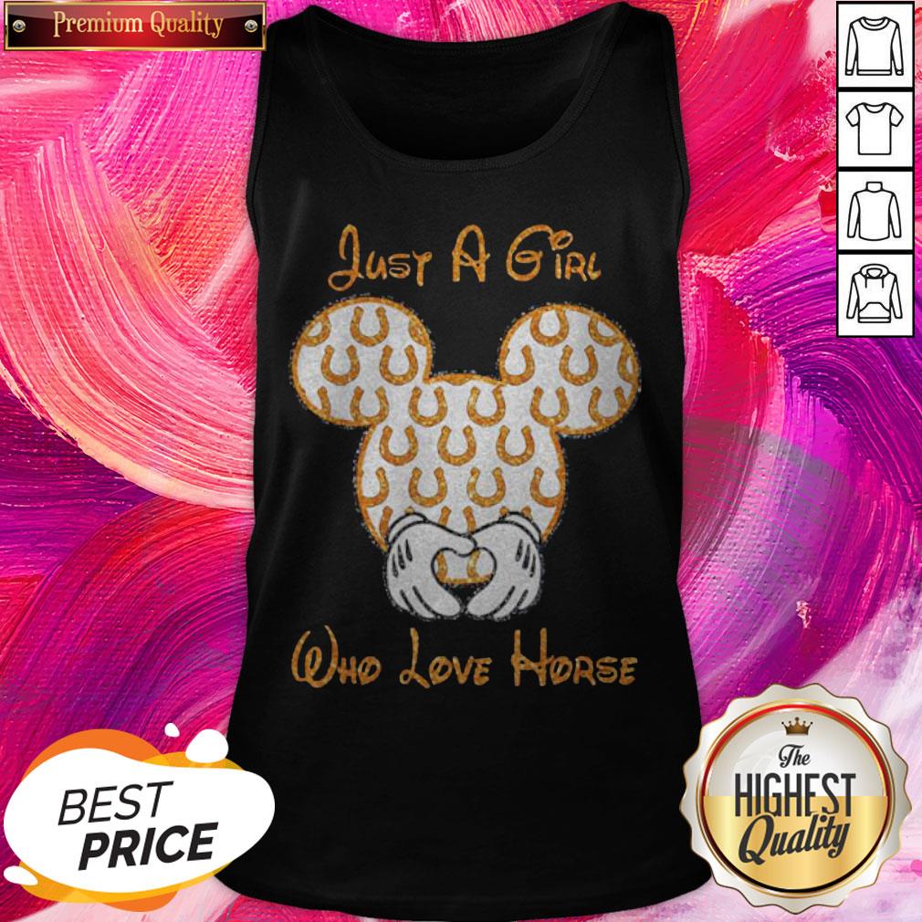 Attractive Mickey Mouse Just A Girl Who Love Horse Shirt - Image 3
