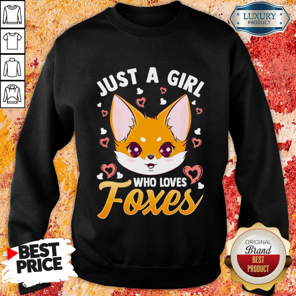 Just A Girl Who Loves Foxes Shirt - Image 2
