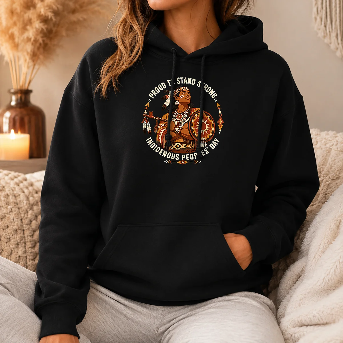 Official Good Indigenous Peoples Day Pride Warrior Vector (2) Shirt - Image 5