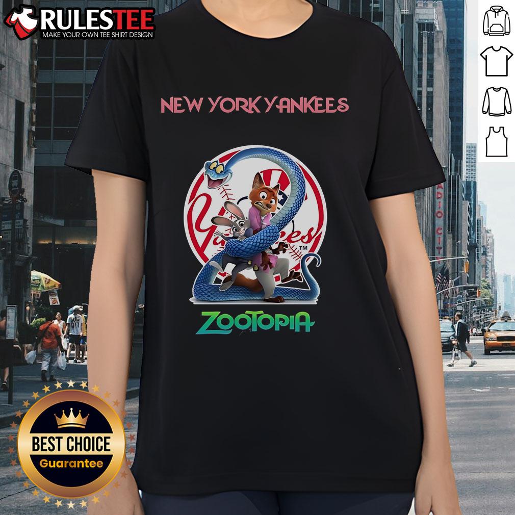 Awesome New York Yankees Zootopia 2 T-Shirt - Image 3