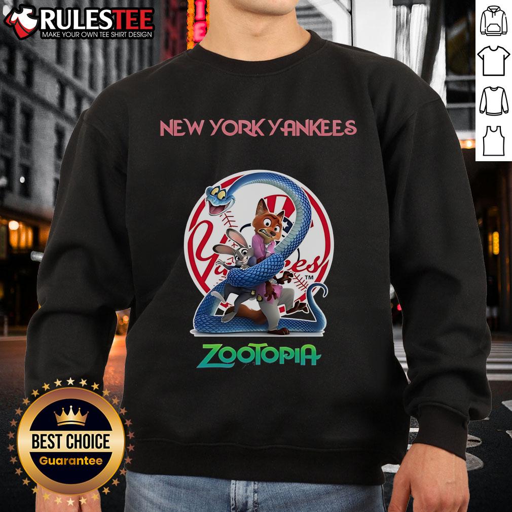 Awesome New York Yankees Zootopia 2 T-Shirt - Image 5