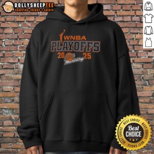 Alternative view of Awesome Phoenix Mercury 2025 WNBA Playoffs Logo T-Shirt