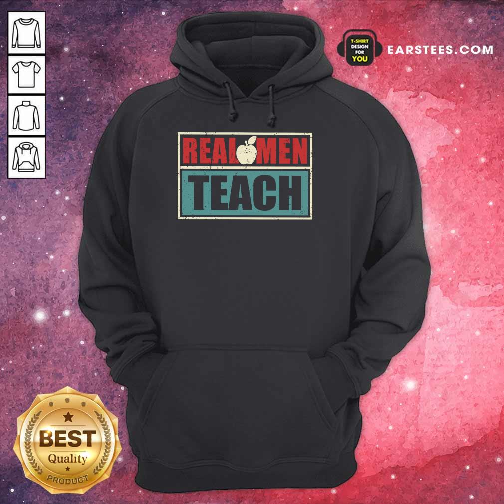 Premium Real Men Teach Apple Vintage Shirt - Image 4