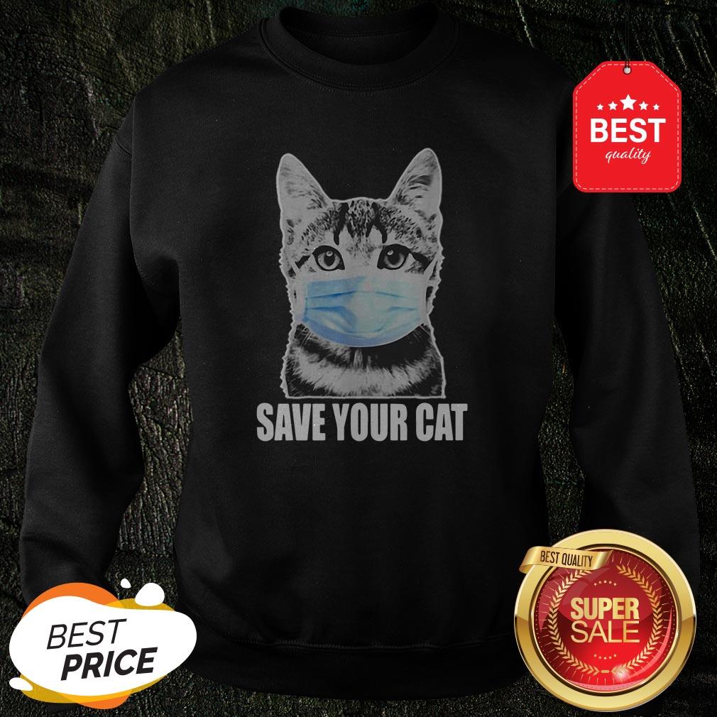 Nice Save Your Cat Coronavirus Shirt - Image 4