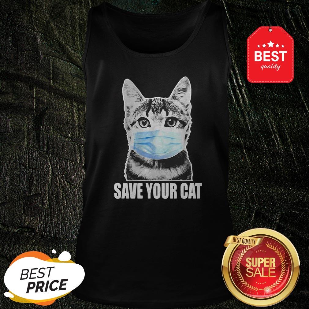 Nice Save Your Cat Coronavirus Shirt - Image 3