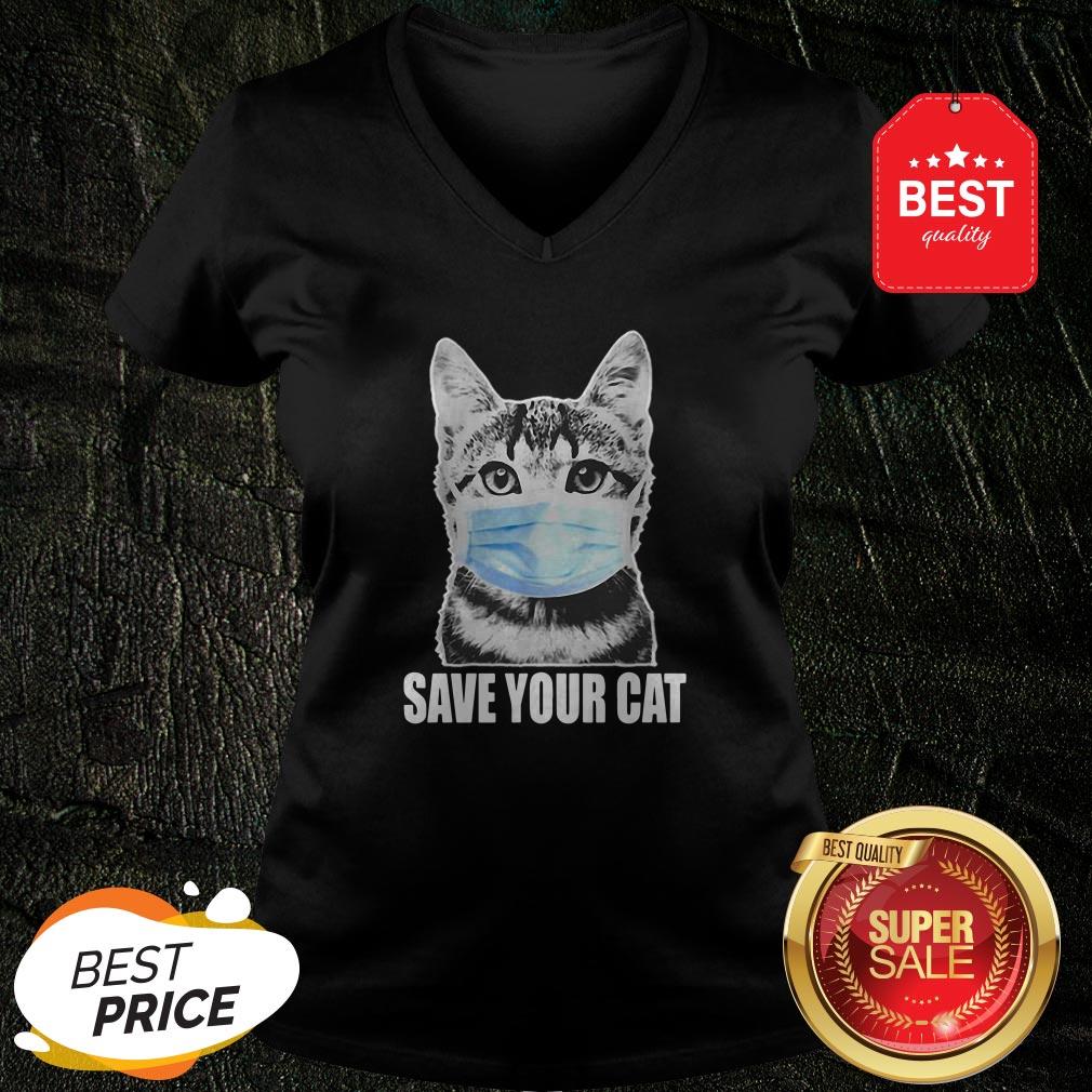 Nice Save Your Cat Coronavirus Shirt - Image 2