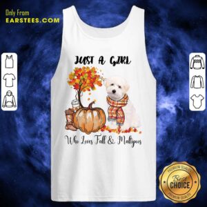Alternative view of Just A Girl Who Loves Fall And Maltipoo Shirt
