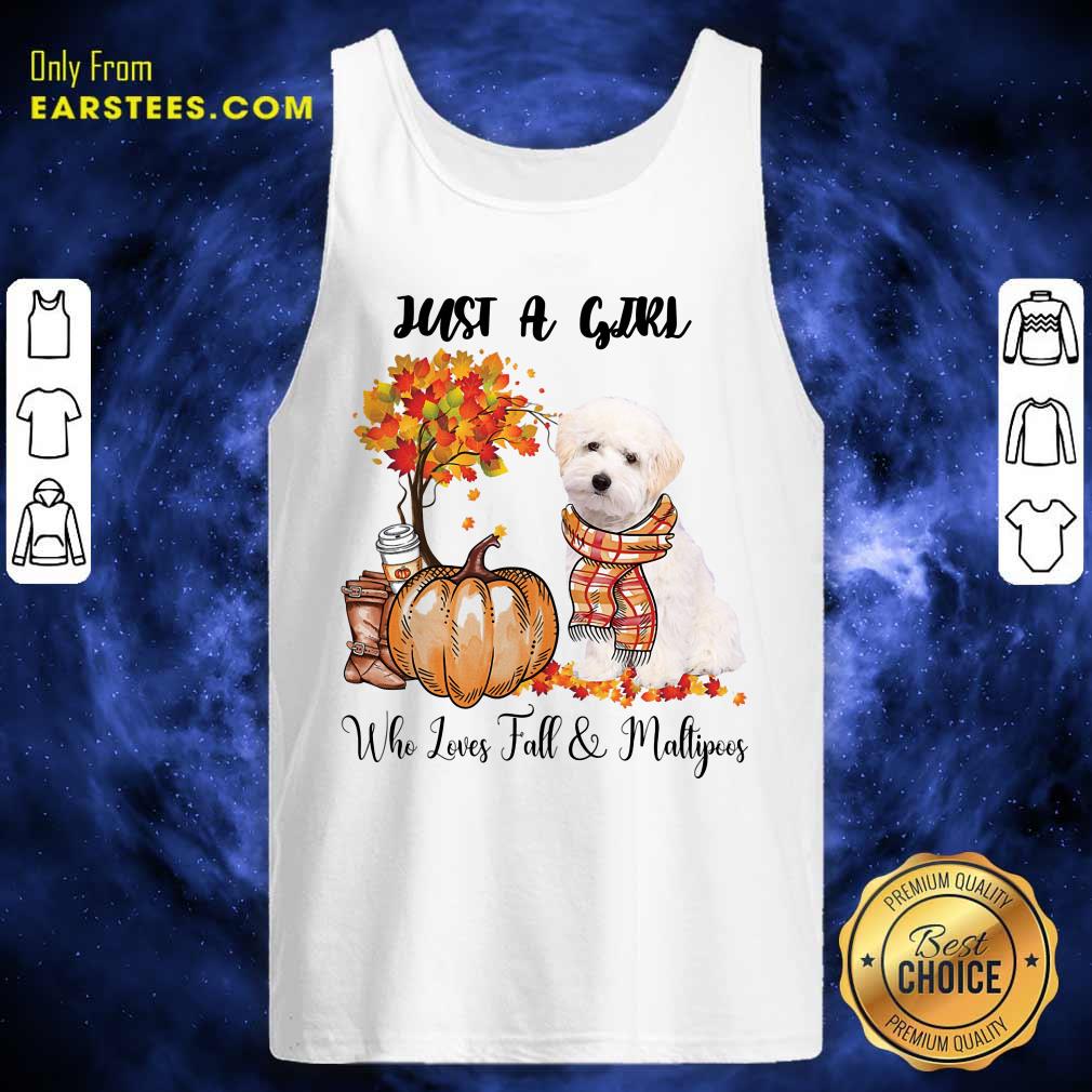 Just A Girl Who Loves Fall And Maltipoo Shirt - Image 2