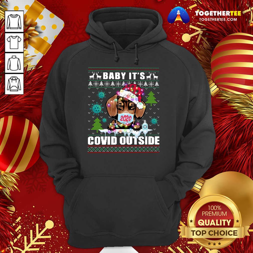 Nice Face Mask 2020 Baby It’s Covid Outside Ugly Christmas Shirt - Image 5