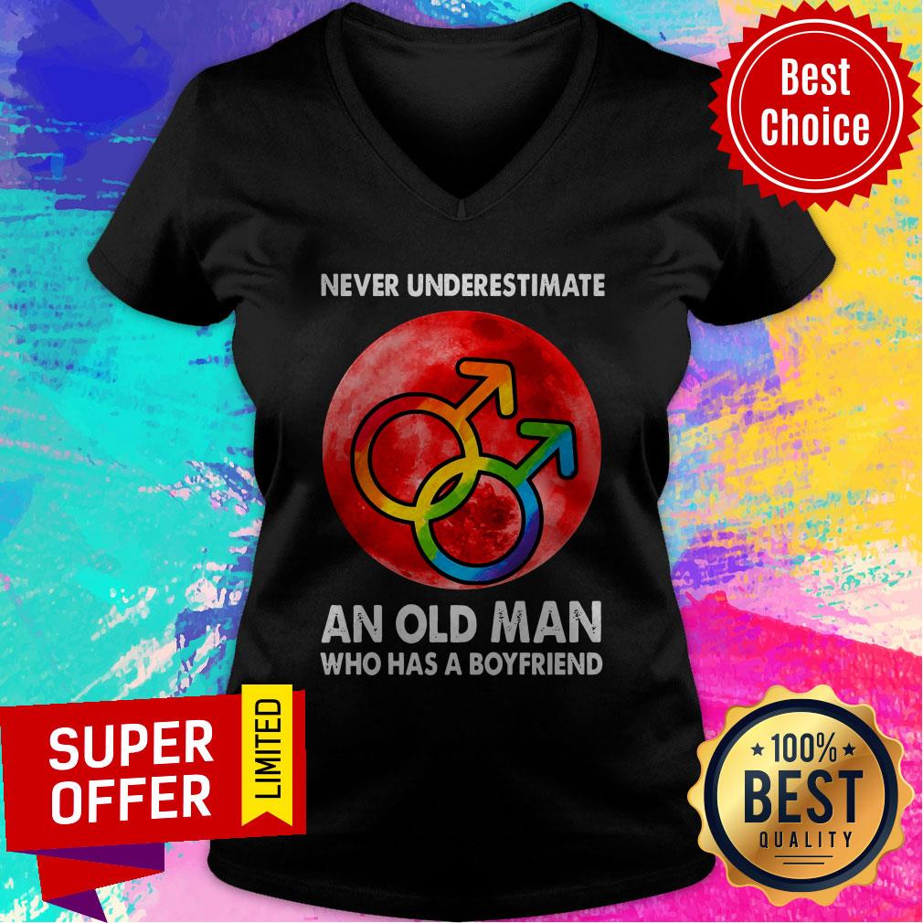 Premium Never Underestimate An Old Man Who Has A Boyfriend Shirt - Image 4