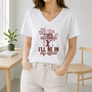 Alternative view of Awesome Treehouse Office I'll Be In My Office Shirt