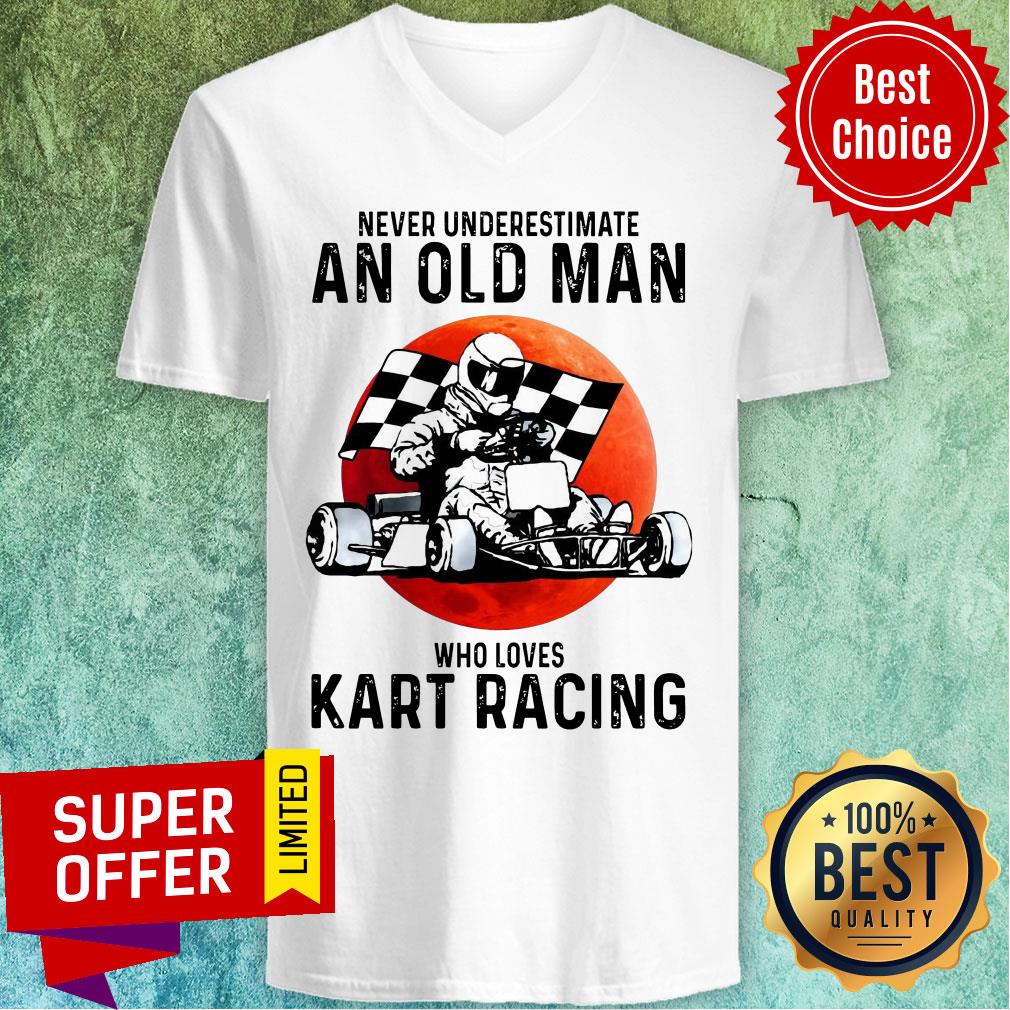 Never Underestimate An Old Man Who Loves Kart Racing Shirt - Image 3