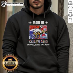 Alternative view of Good Made In Colorado A Long Long Time Ago State Mashup Logo Teams T-Shirt