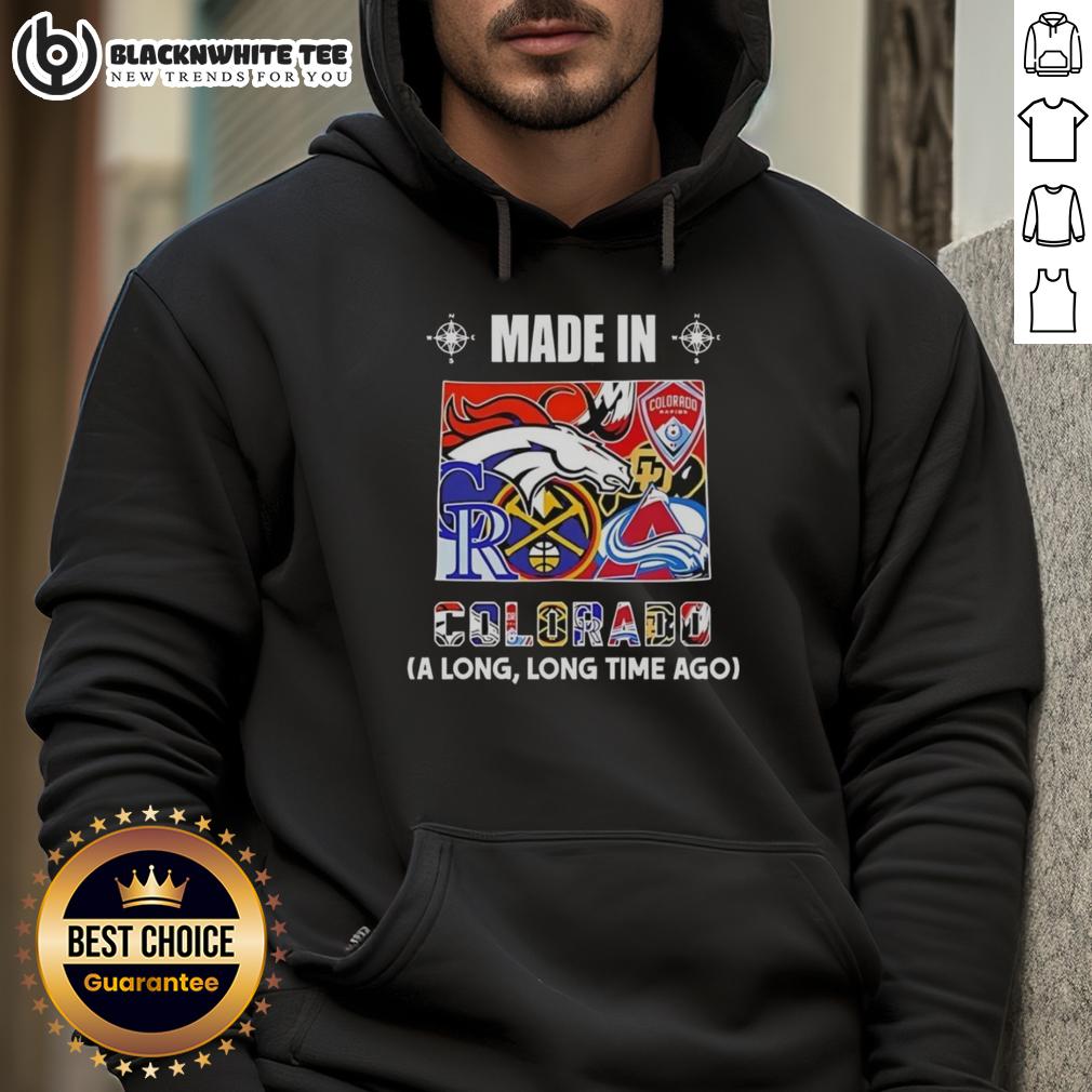Good Made In Colorado A Long Long Time Ago State Mashup Logo Teams T-Shirt - Image 2