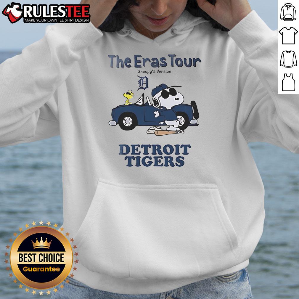 Official Detroit Tigers The Eras Tour Snoopy T-Shirt - Image 2
