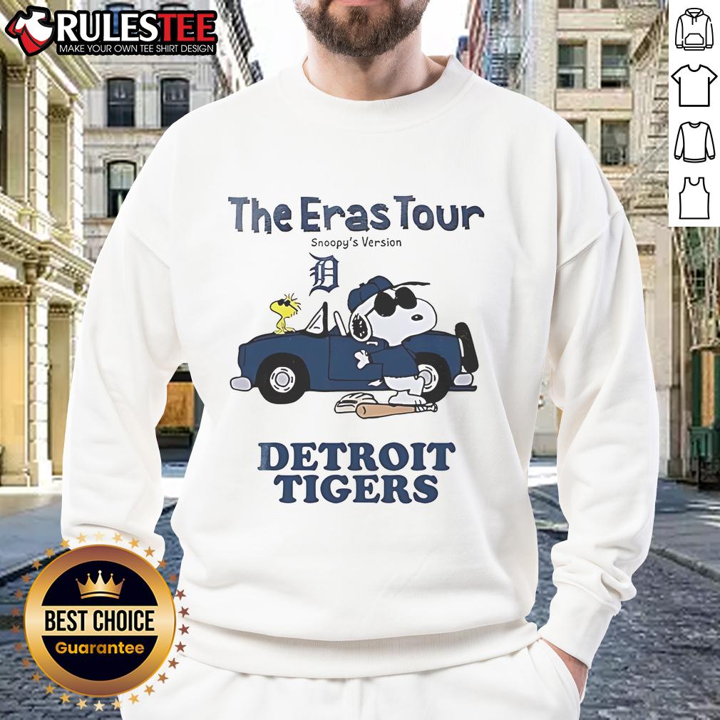 Official Detroit Tigers The Eras Tour Snoopy T-Shirt - Image 5