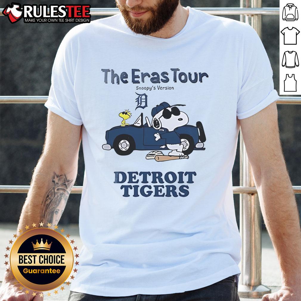 Official Detroit Tigers The Eras Tour Snoopy T-Shirt