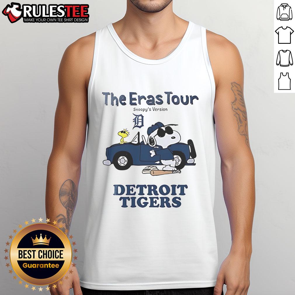 Official Detroit Tigers The Eras Tour Snoopy T-Shirt - Image 4